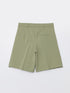 LC Waikiki Comfortable Fit Plain Linen Look Women's Shorts